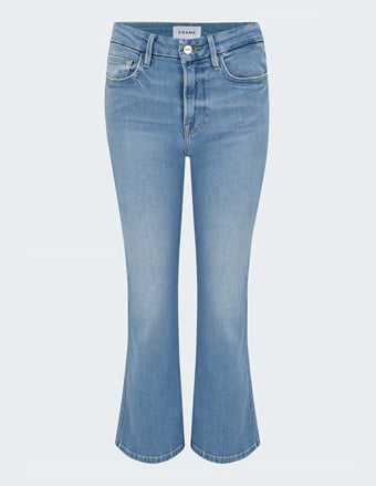 Le Crop Mini Boot In Double Needle Tropic