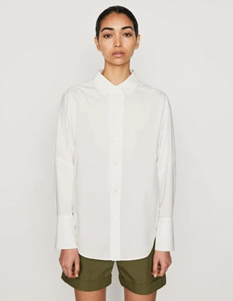 The Oversized Shirt In Blanc