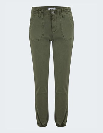 Mayslie Jogger In Vintage Ivy Green