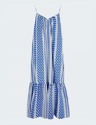 Dinae Dress In Cobalt