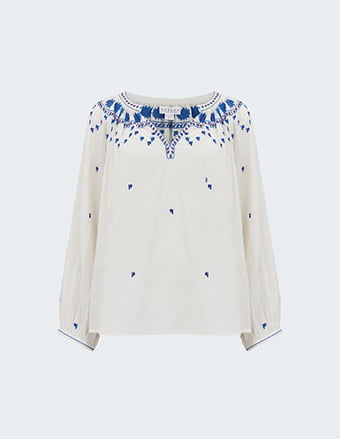 Lynette Blouse In Off White