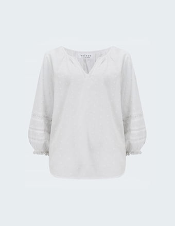 Imani Blouse In White