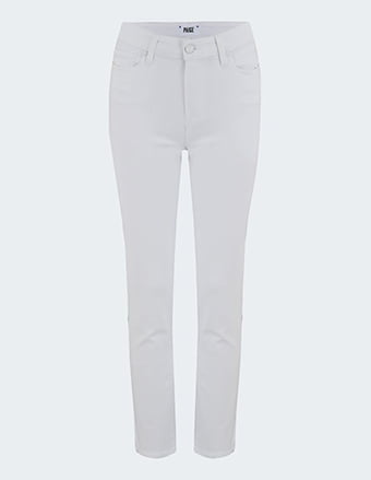 PAIGE - Hoxton Straight Jean In Crisp White