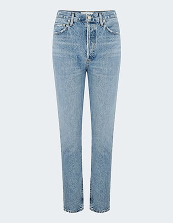 AGOLDE - Riley Straight Cropped Jean In Blur