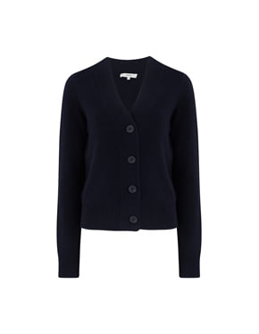 VINCE - Shrunken Button Cardigan In Coastal