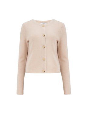 VINCE - Crew Cardigan In Champagne