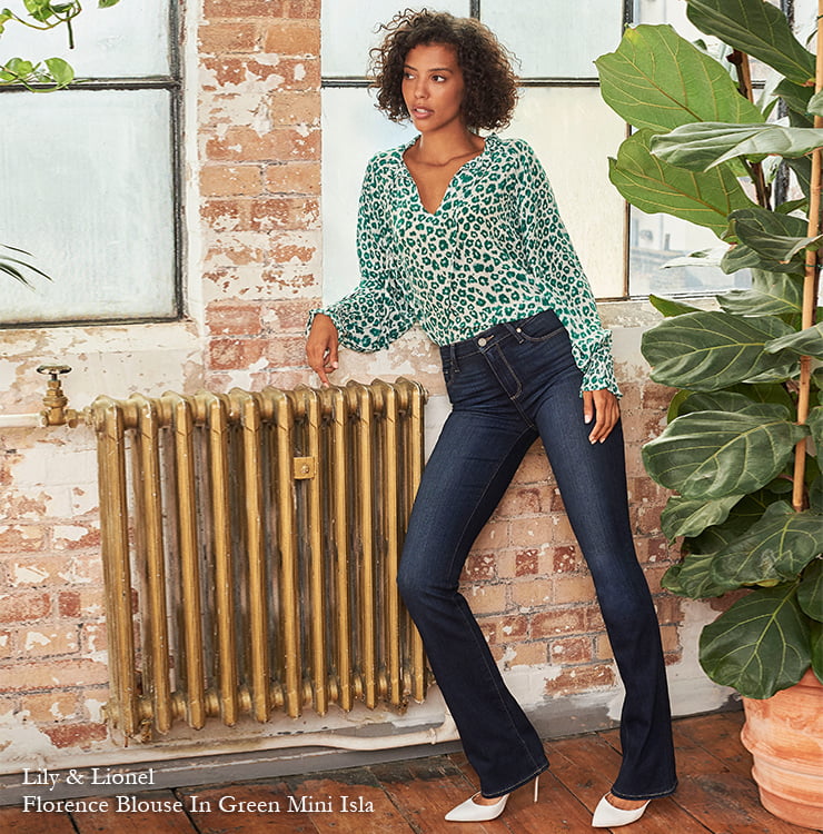 Lily and Lionel - Florence Blouse In Green Mini Isla