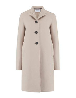 HARRIS WHARF LONDON - Boxy Coat In Almond