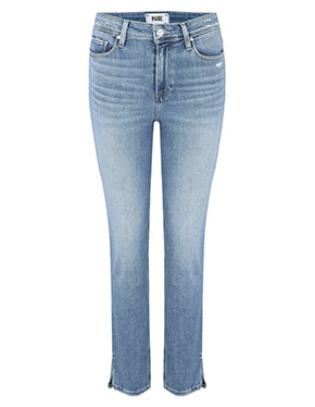 PAIGE - Cindy Straight Leg Jean In Seaspray Distressed