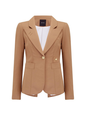 SMYTHE - Classic Douchess Blazer in Camel