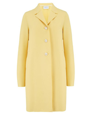 HARRIS WHARF LONDON - Boxy Coat in Patel Yellow