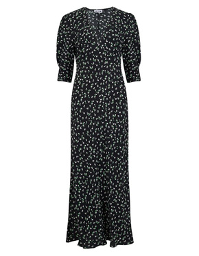 RIXO - Zadie Midi Dress in Ditsy Floral