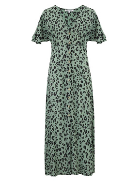 LILY & LIONEL - lola Dress in Sage Leopard